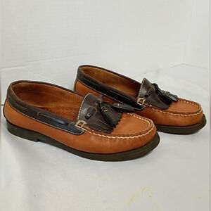 Decoys by Auditions Womens Kiltie Tassel Loafers Size 7.5 Brown Preowned Preppy